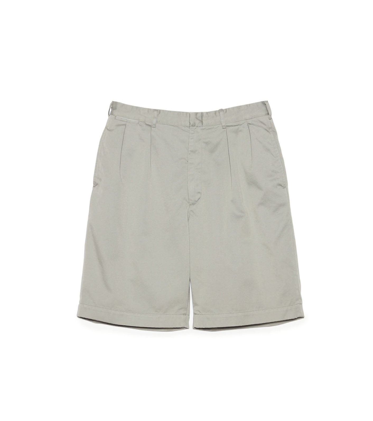 Double Pleated Chino Shorts - LH(Light Gray)