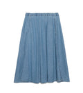 Light Denim Circular Skirt - ID(Indigo)