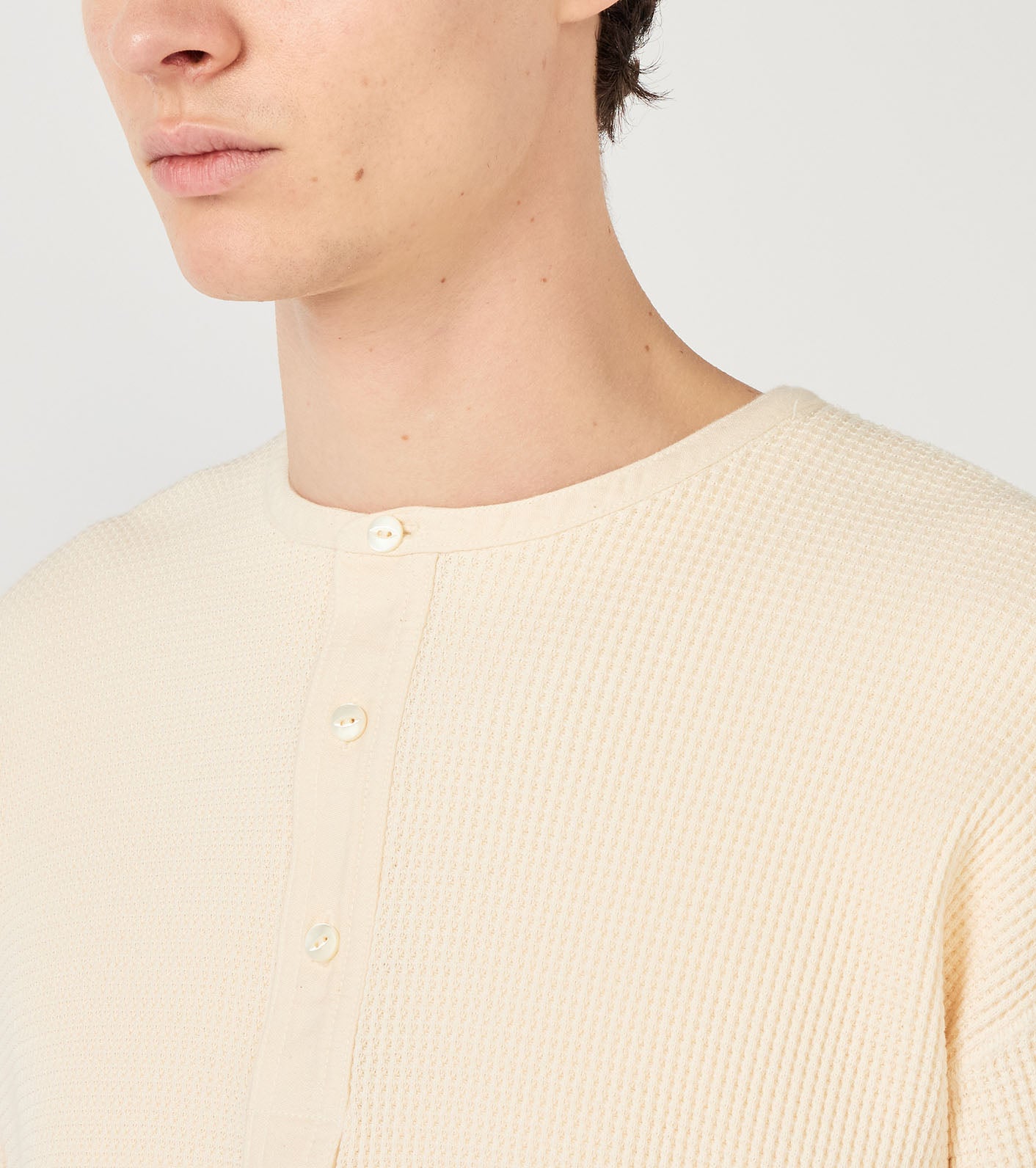 Henry Neck Thermal Sweat Tee