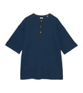 Henry Neck Thermal Sweat Tee - N(Navy)