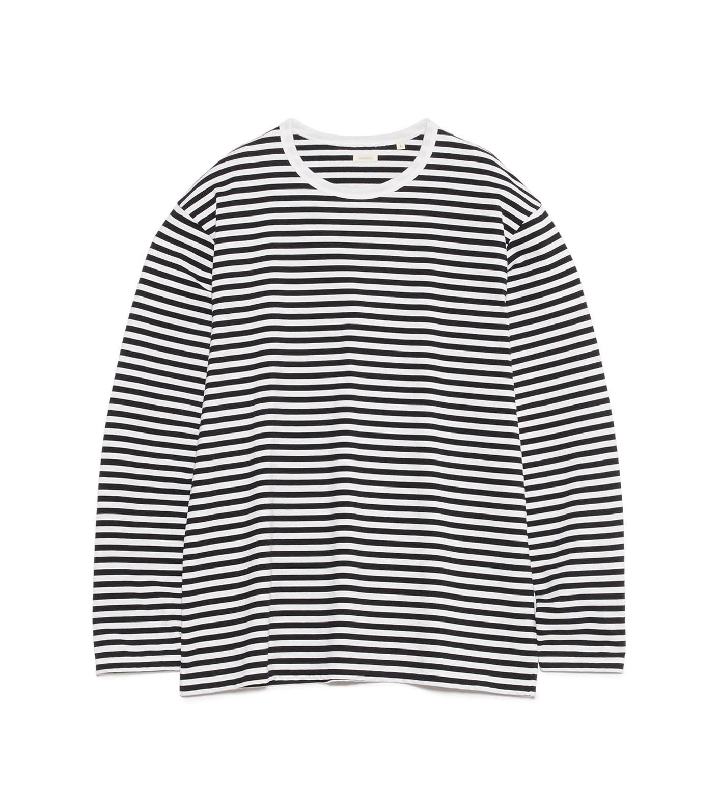 COOLMAX Stripe Jersey L/S Tee - KW(Black x White)