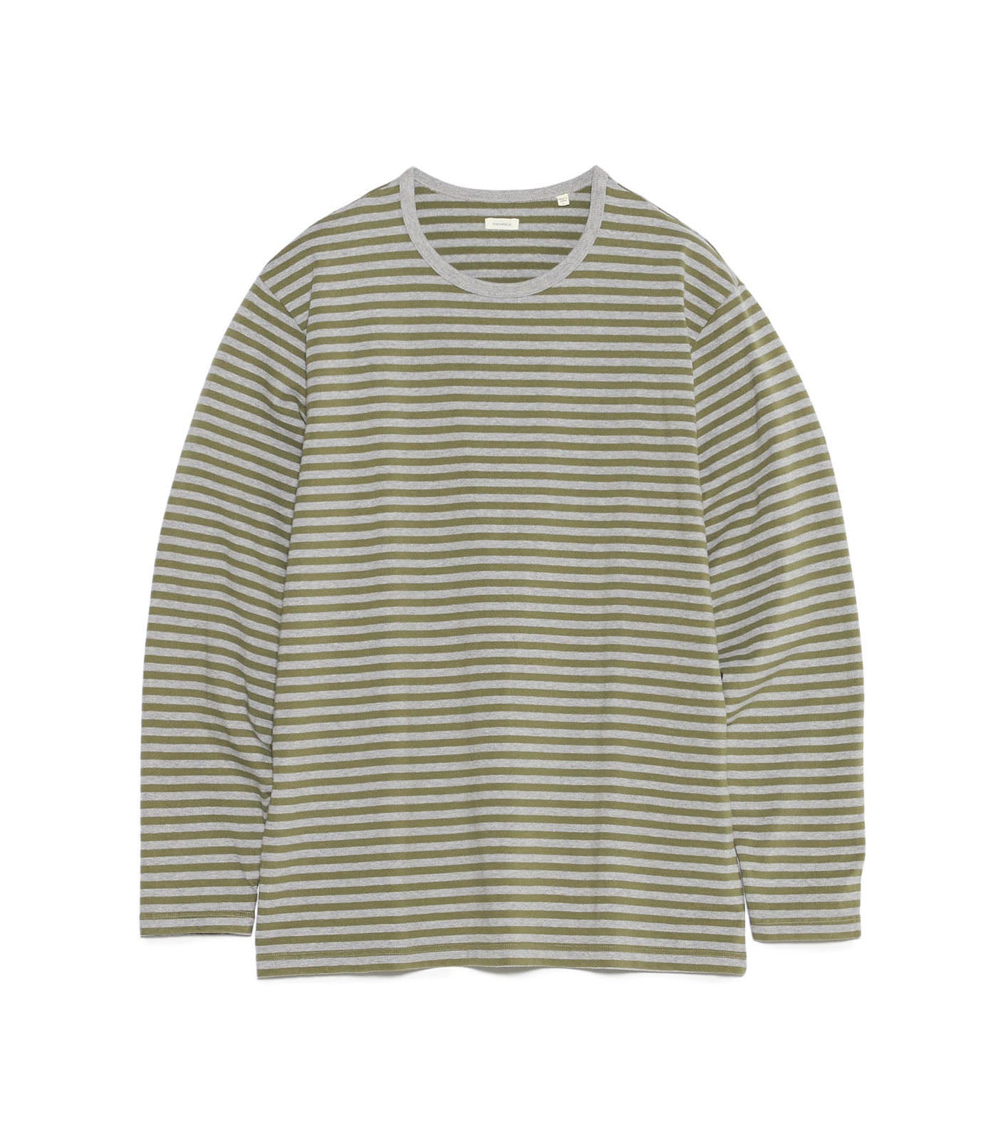 COOLMAX Stripe Jersey L/S Tee - OH(Olive x Gray)