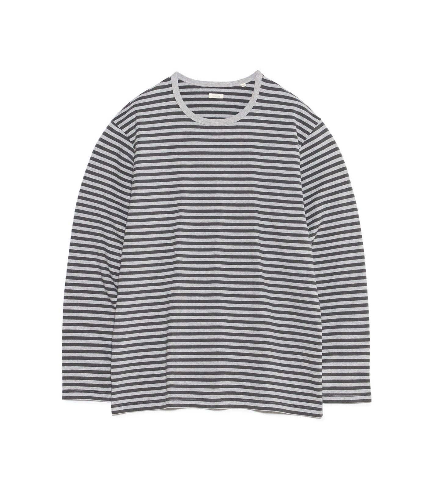COOLMAX Stripe Jersey L/S Tee - ZH(Mix Gray x Gray)