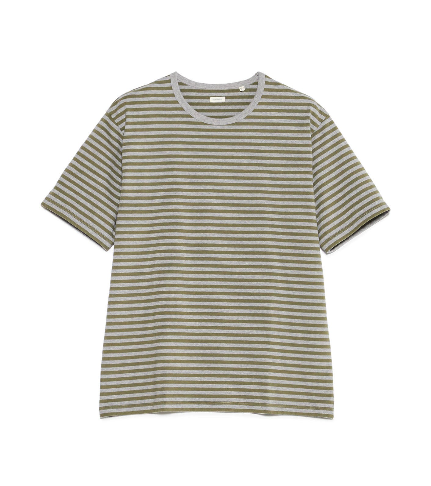 COOLMAX Stripe Jersey Tee - OH(Olive x Gray)