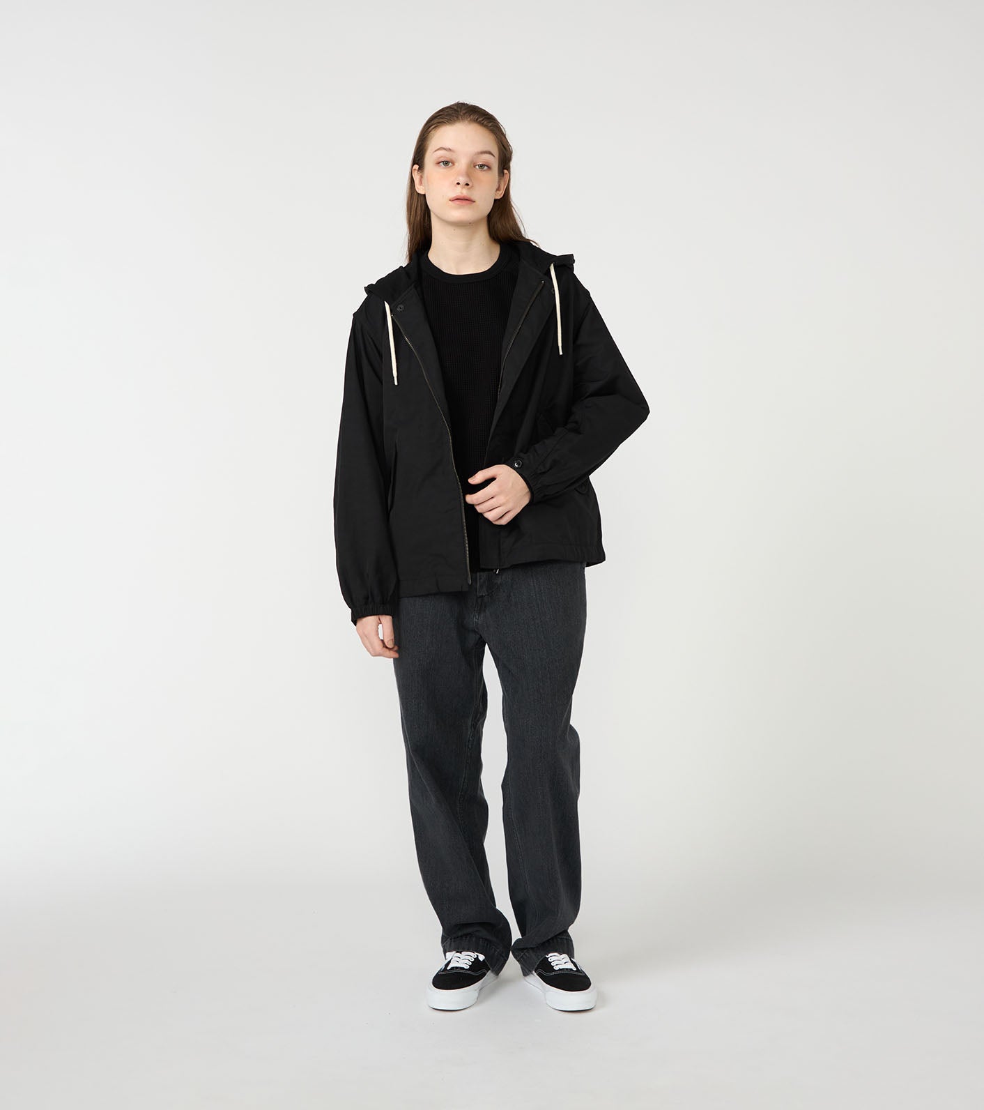 Nylon Twill Hooded Jacket