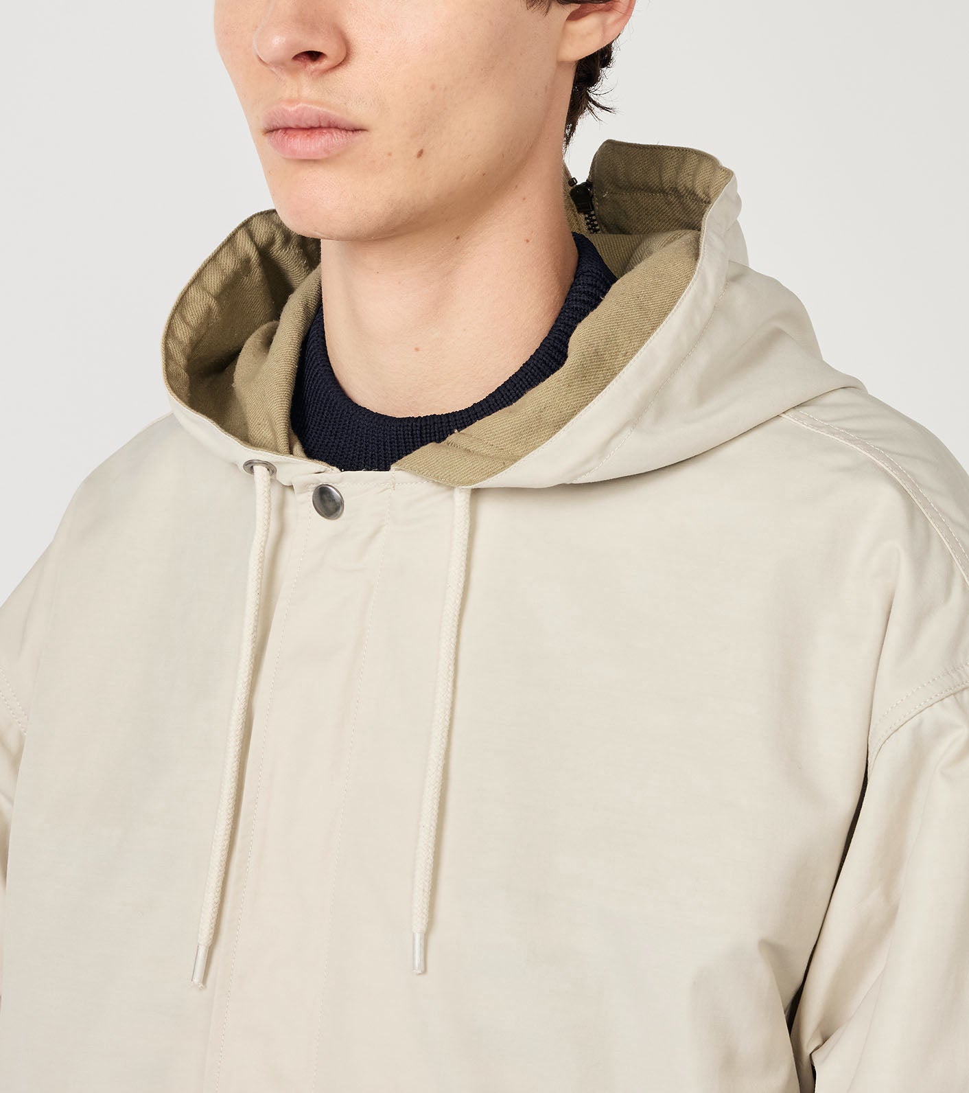 Nylon Twill Hooded Jacket
