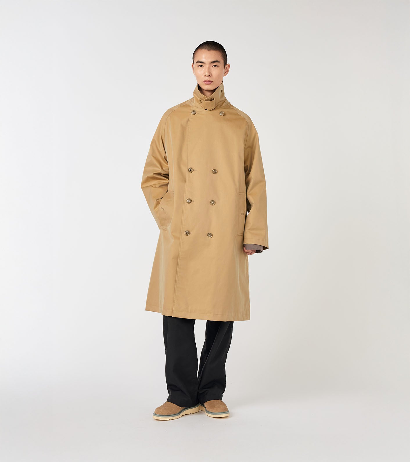 2L Cotton GORE-TEX Double Breasted Coat