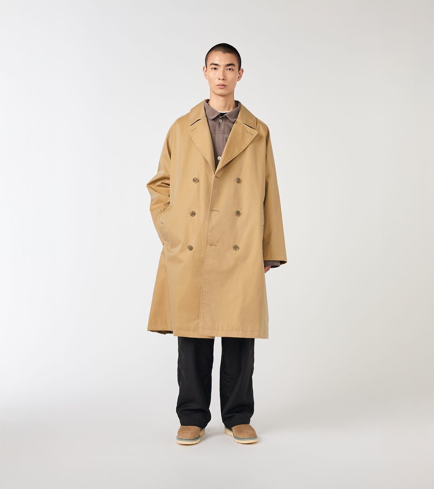 2L Cotton GORE-TEX Double Breasted Coat