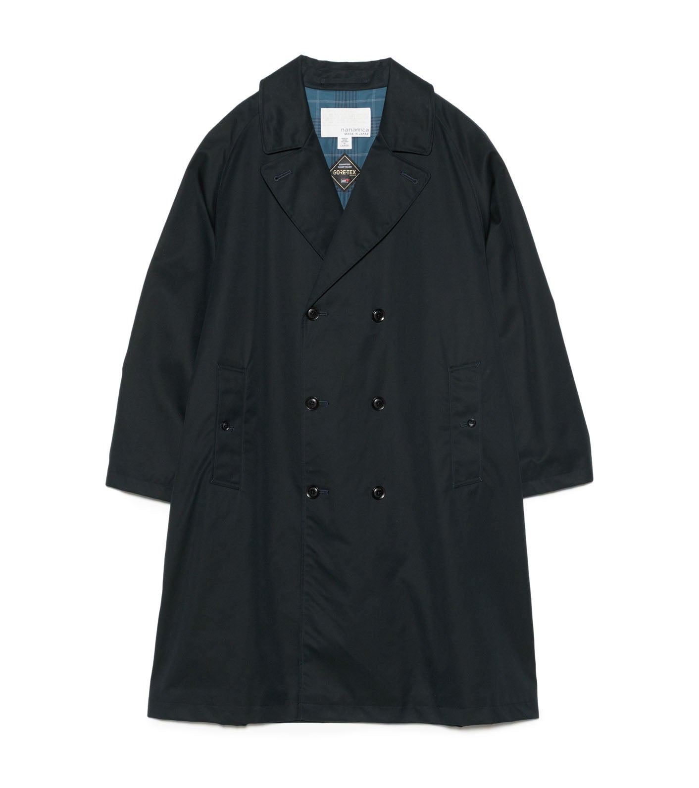 2L Cotton GORE-TEX Double Breasted Coat - N(Navy)