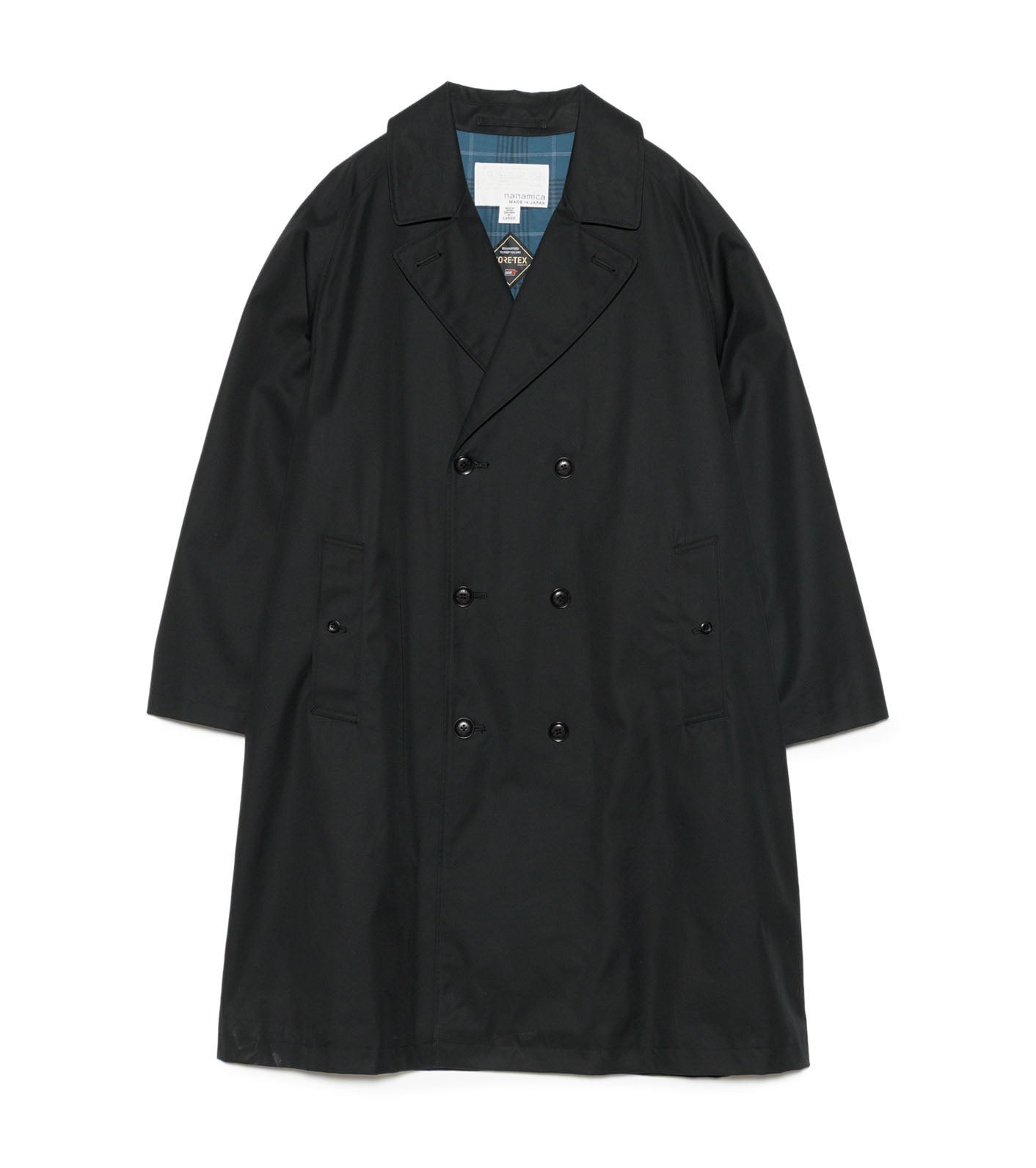 2L Cotton GORE-TEX Double Breasted Coat - K(Black)