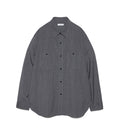 Polyester Wool Field Shirt - H(Gray)