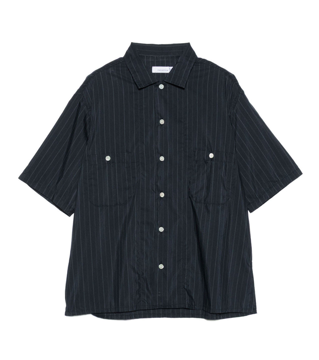 Cotton Polyester Poplin S/S Shirt - CH(Charcoal)