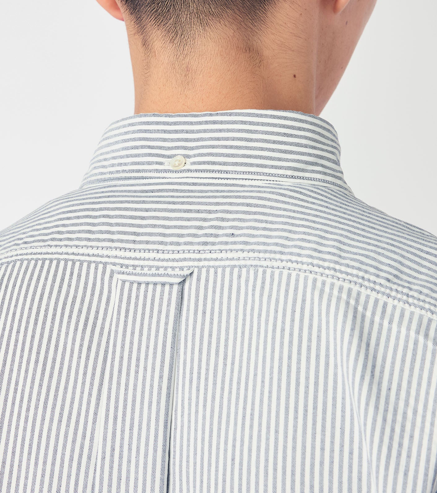 Button Down Stripe Wind Shirt