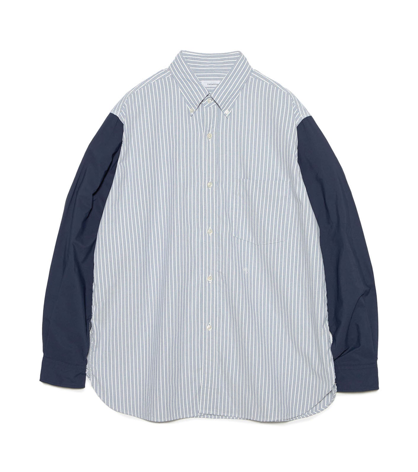 Button Down Stripe Storm Shirt - N(Navy)