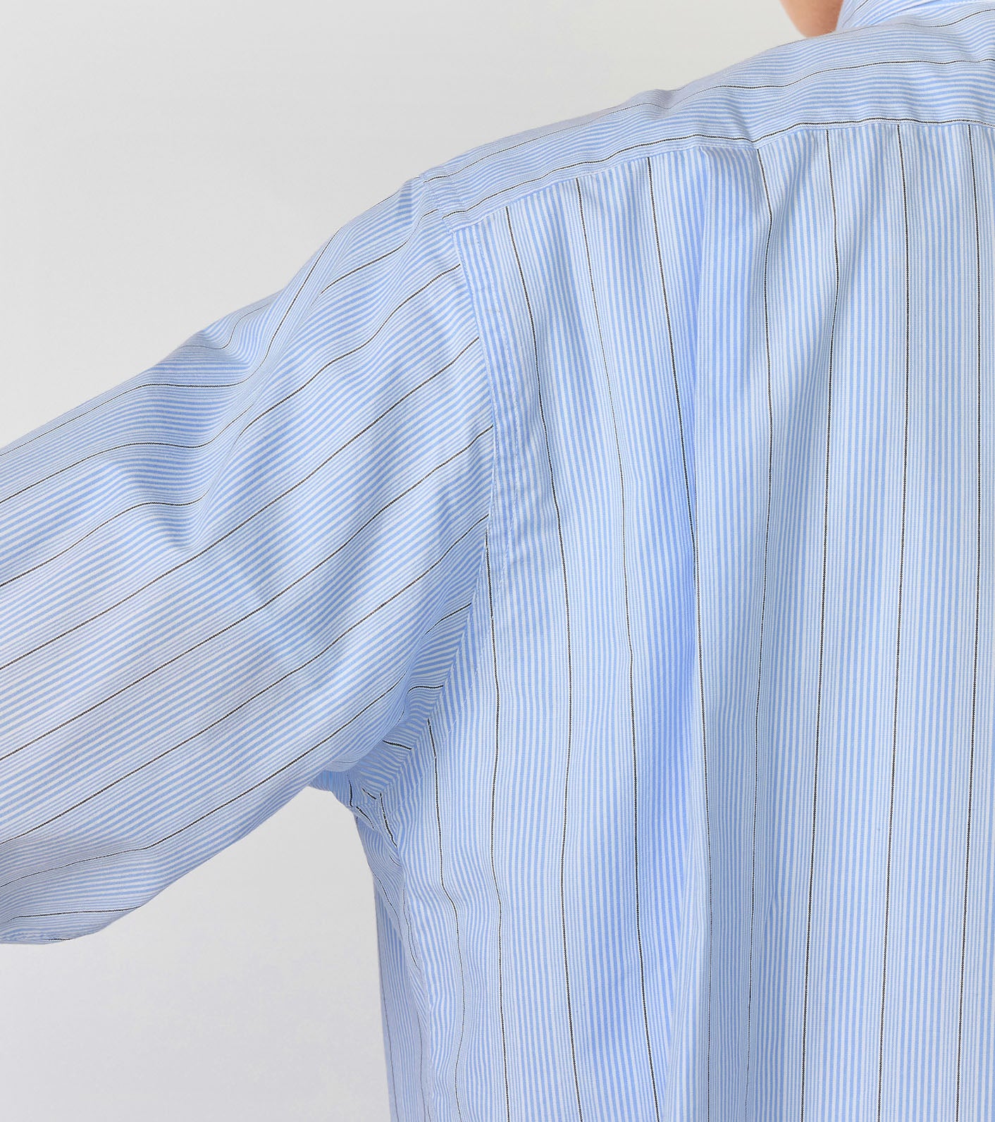 Regular Collar Stripe Wind Shirt