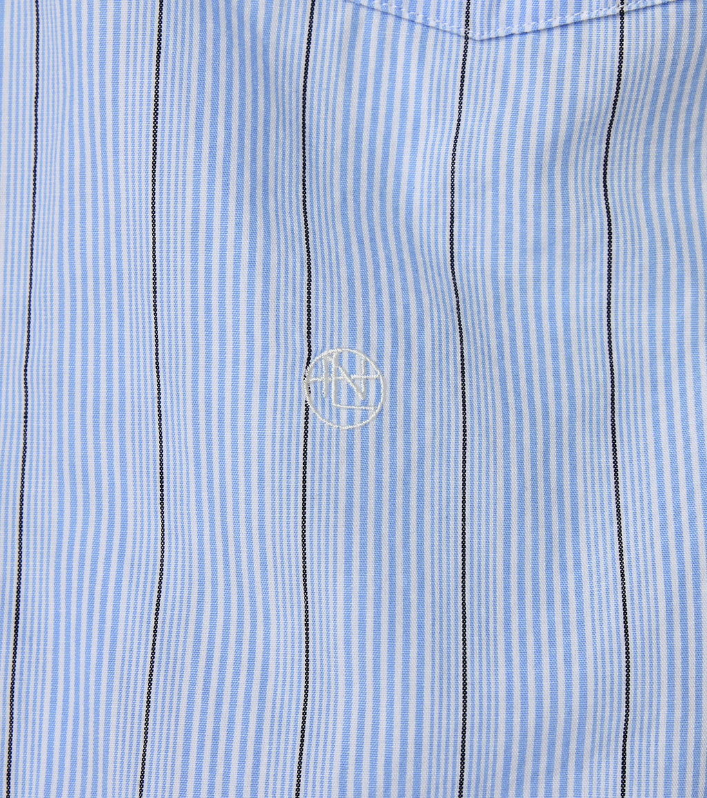 Regular Collar Stripe Wind Shirt