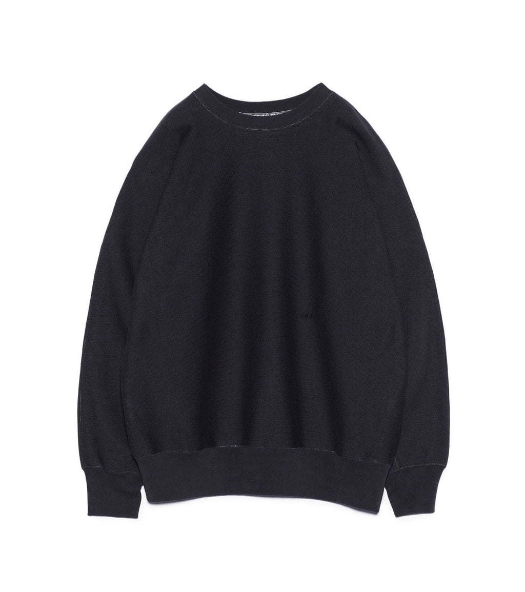 Crew Neck Sweat Shirt - N(Navy)