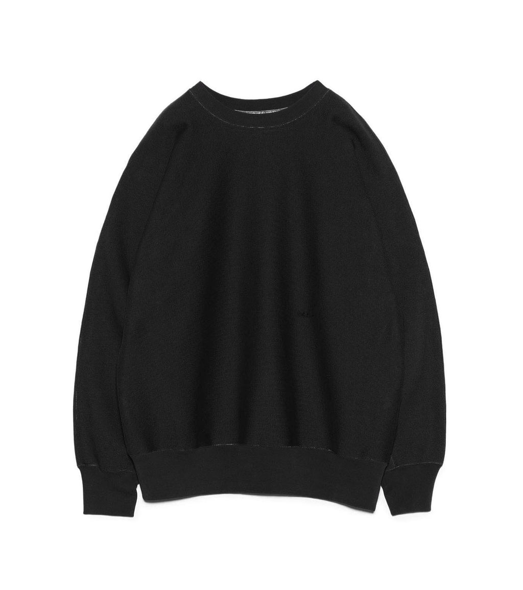 Crew Neck Sweat Shirt - K(Black)
