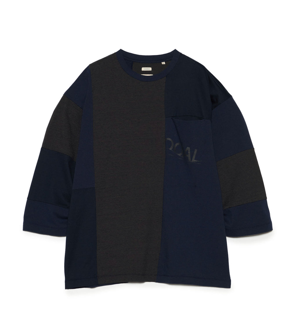 Patchwork Tee - N(Navy)