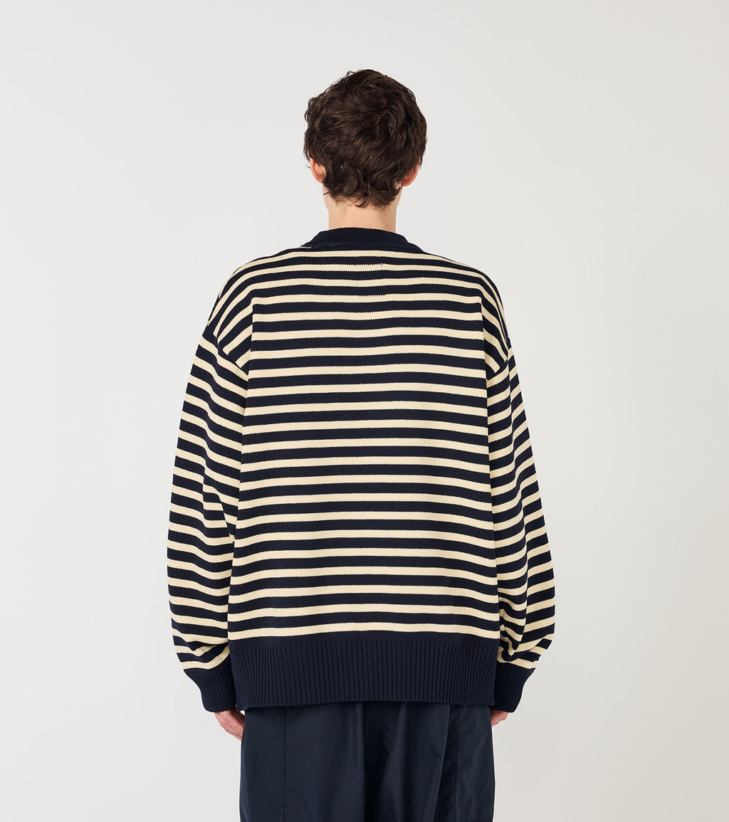 Mock Neck Stripe Sweater