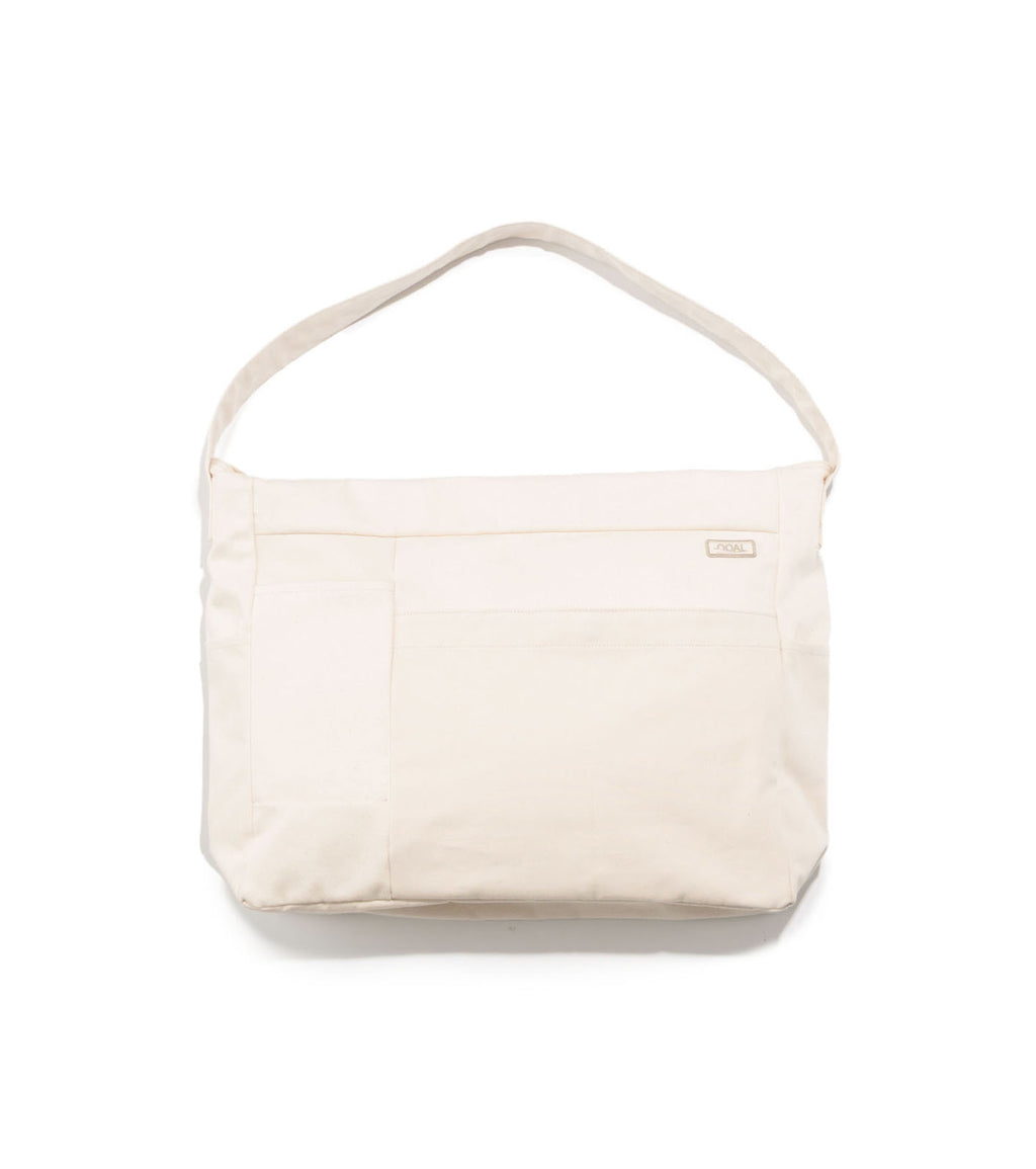 Cotton Canvas Shoulder Bag - NA(Natural)