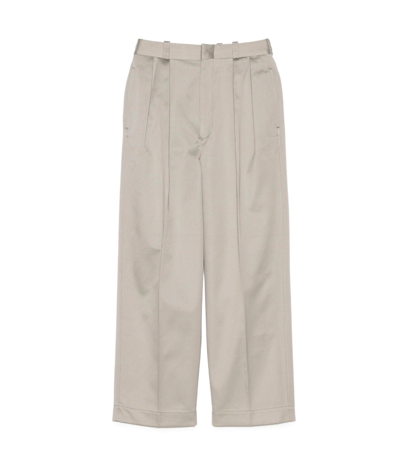 Double Pleated Chino Pants - LH(Light Gray)