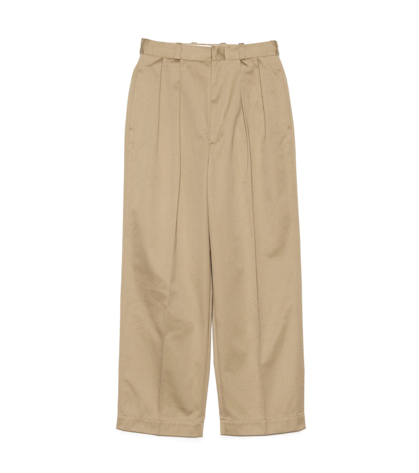 Double Pleated Chino Pants - KK(Khaki)