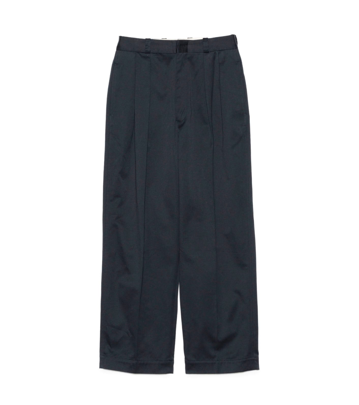 Double Pleated Chino Pants - N(Navy)