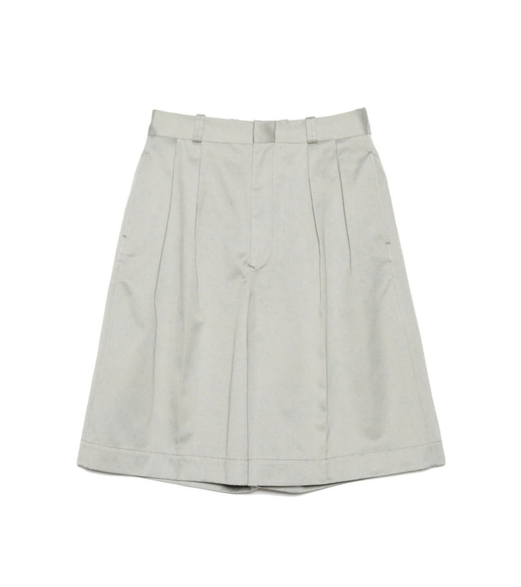 Double Pleated Chino Shorts - LH(Light Gray)