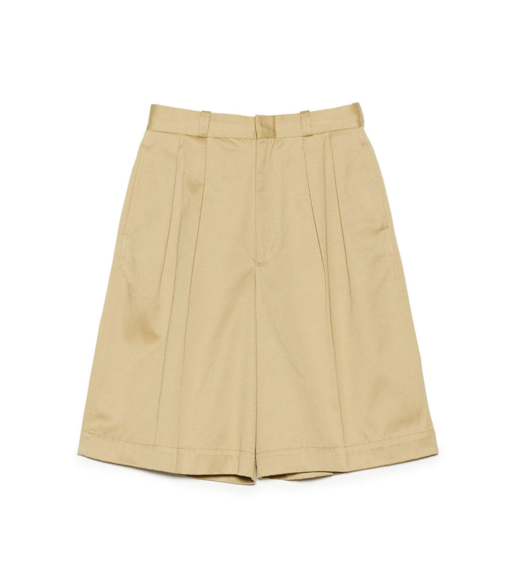 Double Pleated Chino Shorts - KK(Khaki)