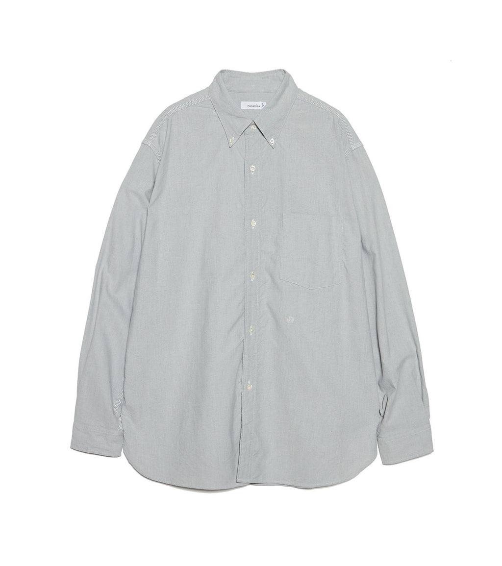 Button Down Wind Shirt - HN(Grayish Navy)