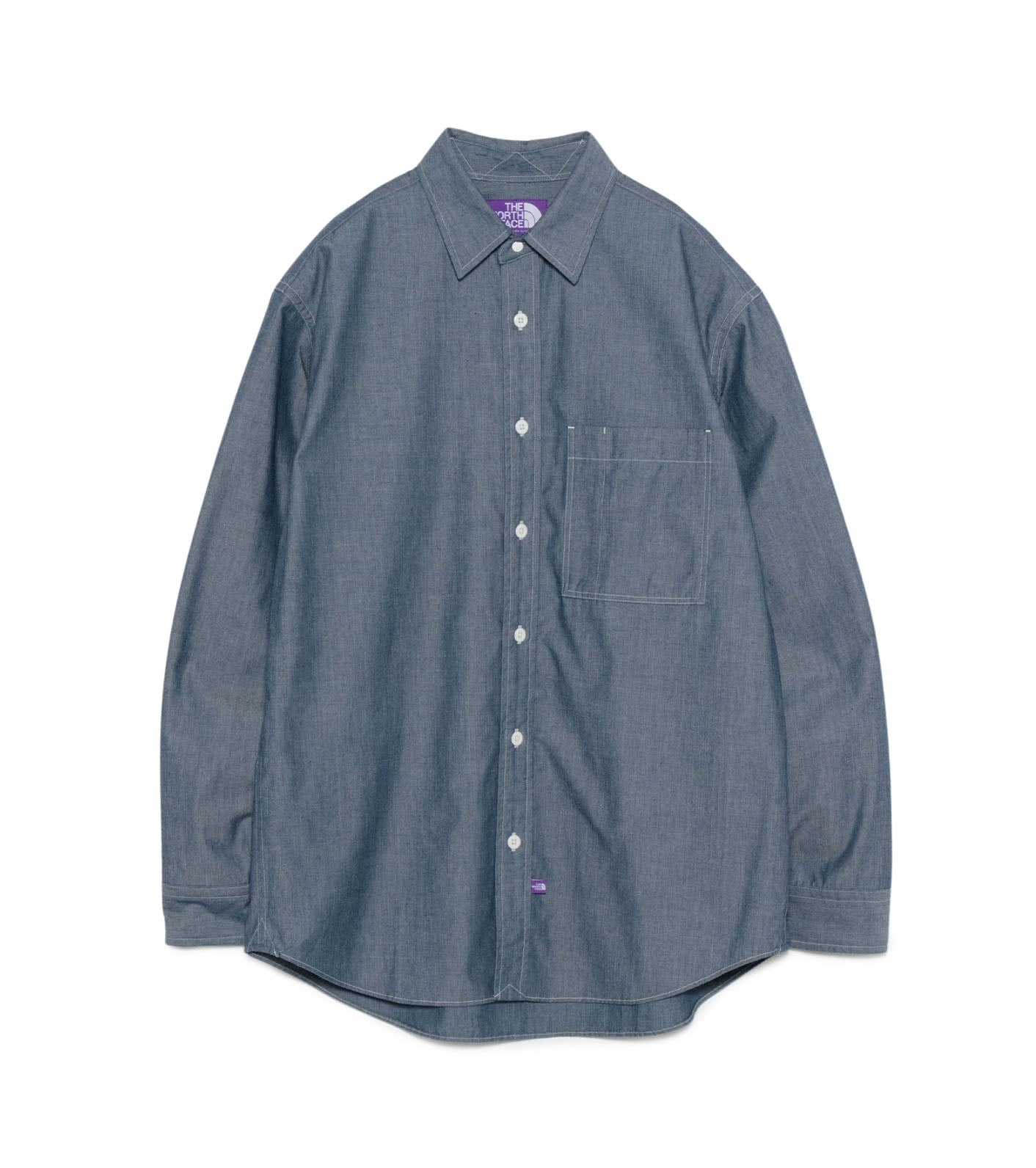 Regular Collar Chambray Field Shirt - ID(Indigo)