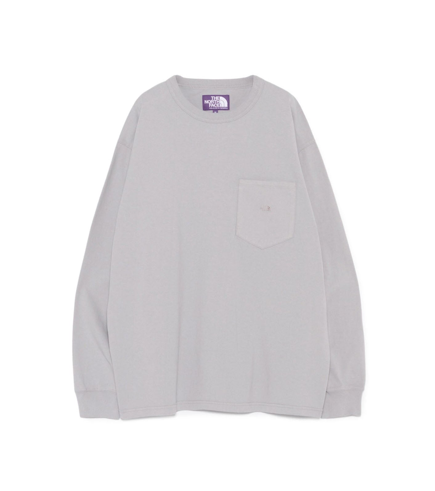 8oz Field Long Sleeve Pocket Tee - LH(Light Gray)