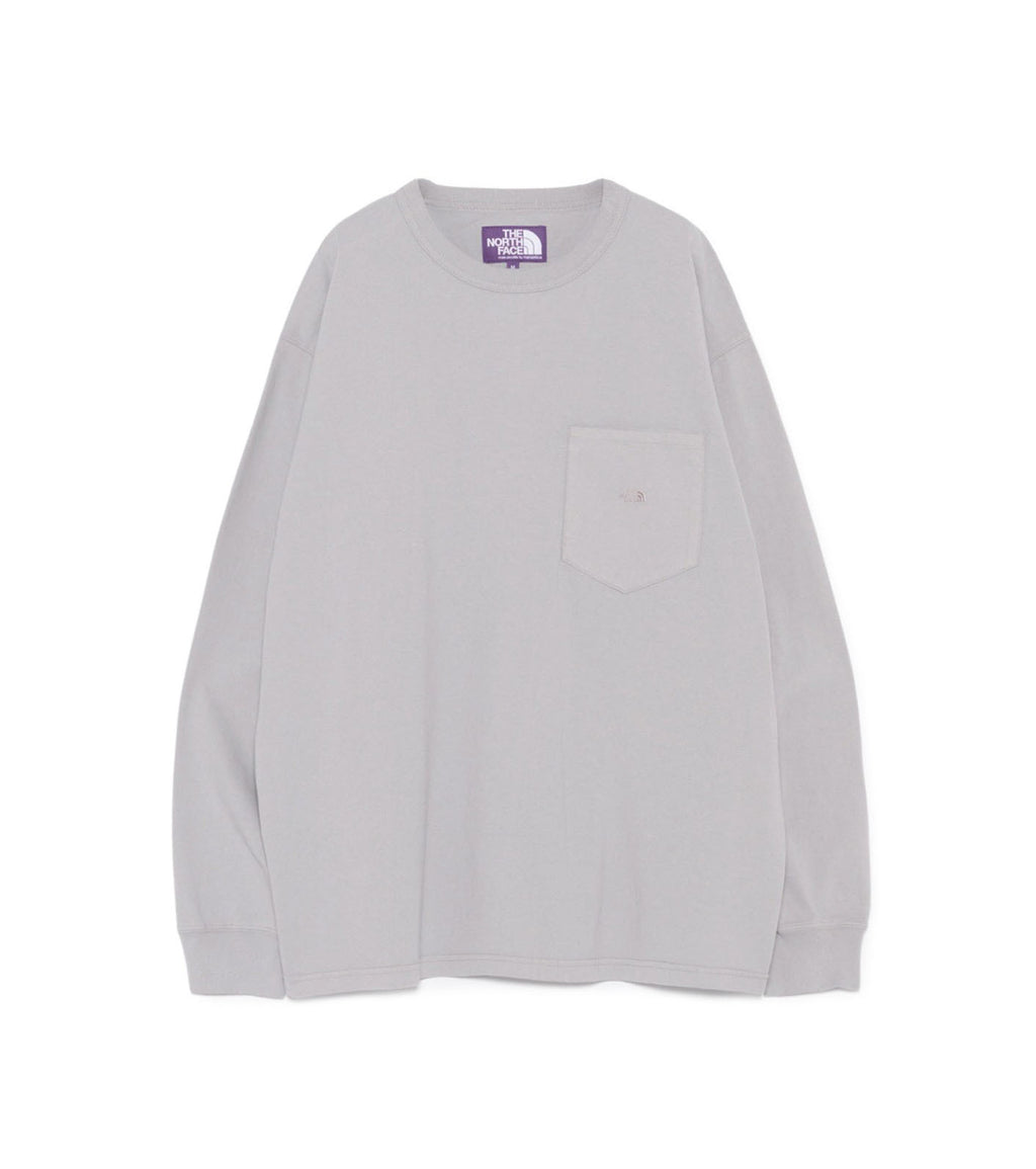8oz Field Long Sleeve Pocket Tee - LH(Light Gray)