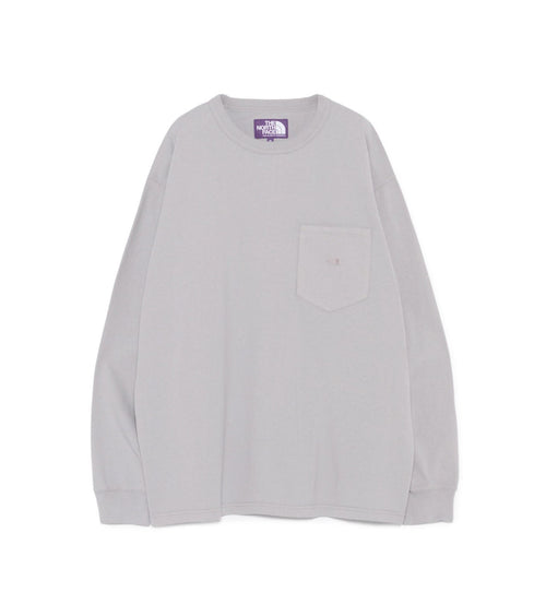 8oz Field Long Sleeve Pocket Tee - LH(Light Gray)