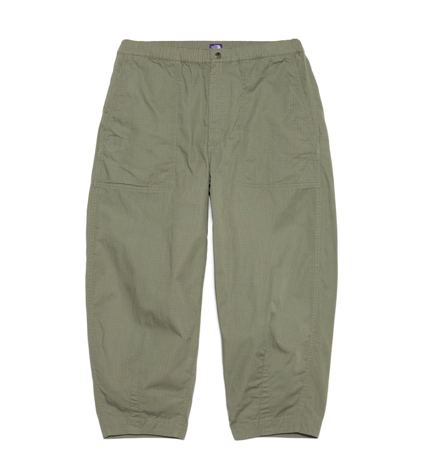 Ripstop Wide Cropped Field Pants - SG(Sage Green)
