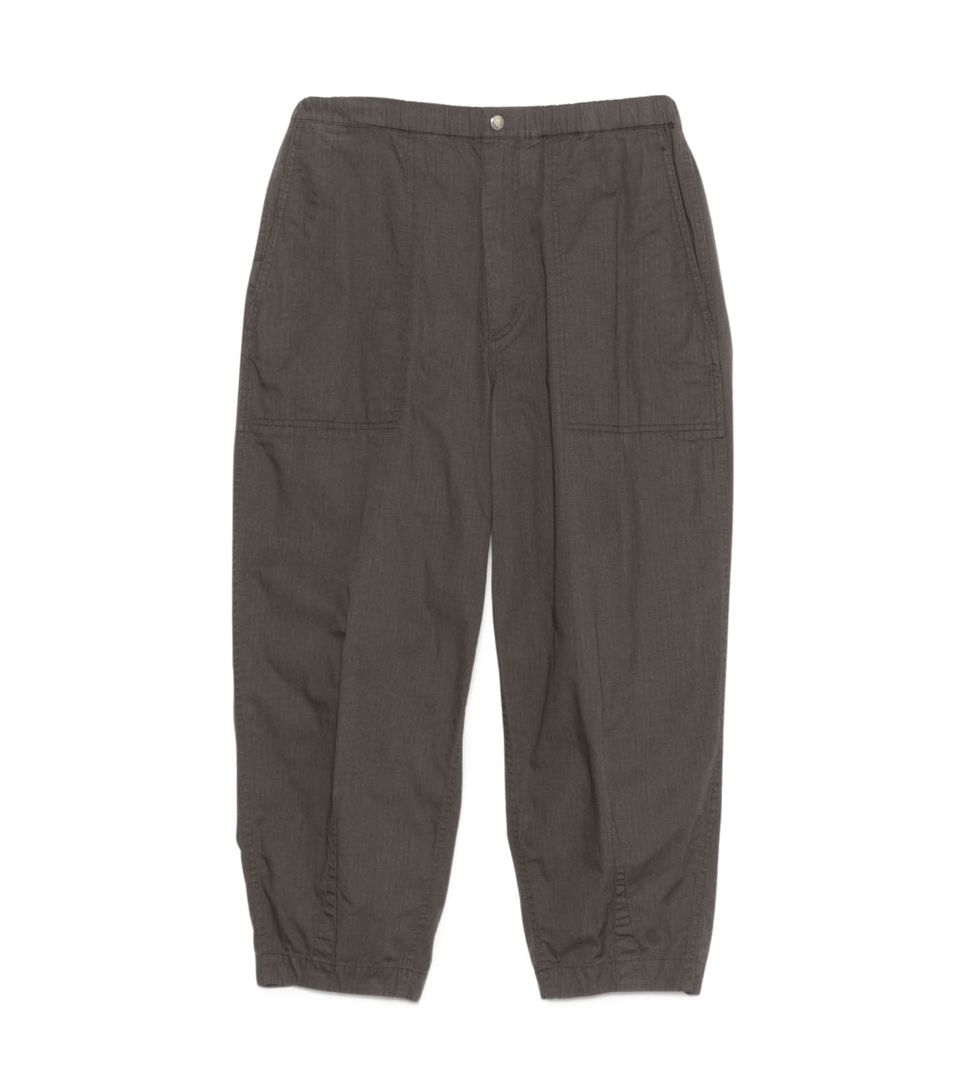 Ripstop Wide Cropped Field Pants - AH(Asphalt Gray)