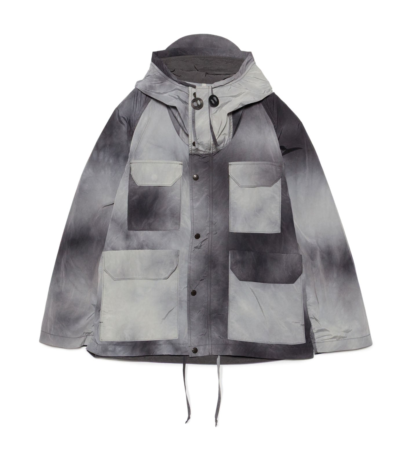 Uneven Dyed Field Mountain Parka - AH(Asphalt Gray)