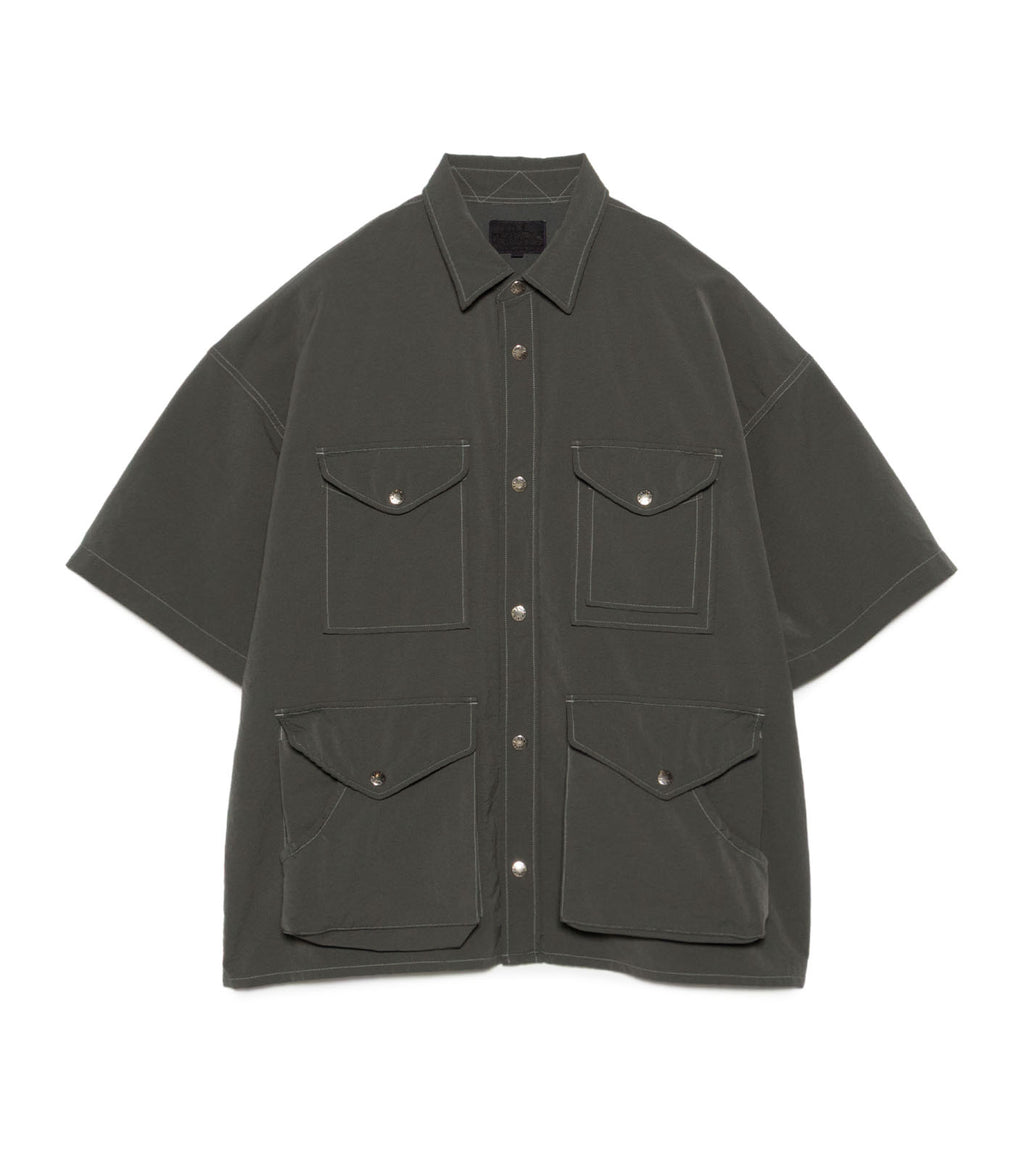 Garment Dyed ALPHADRY Field S/S Shirts - AH(Asphalt Gray)