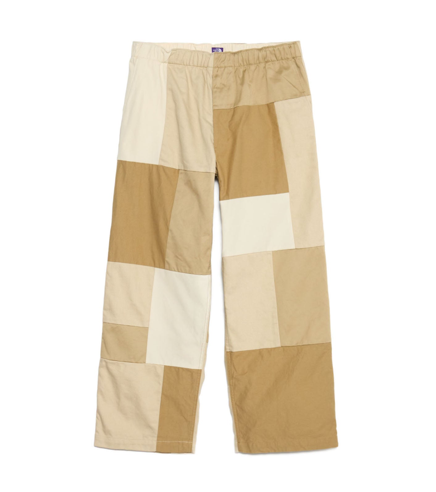 Cotton Twill Field Patchworked Pants - BE(Beige)