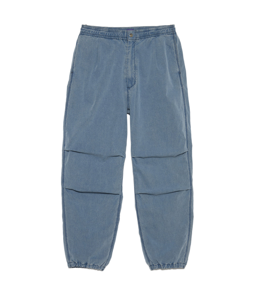 Cotton Nylon Weather Field Track Pants - IB(Indigo Bleach)