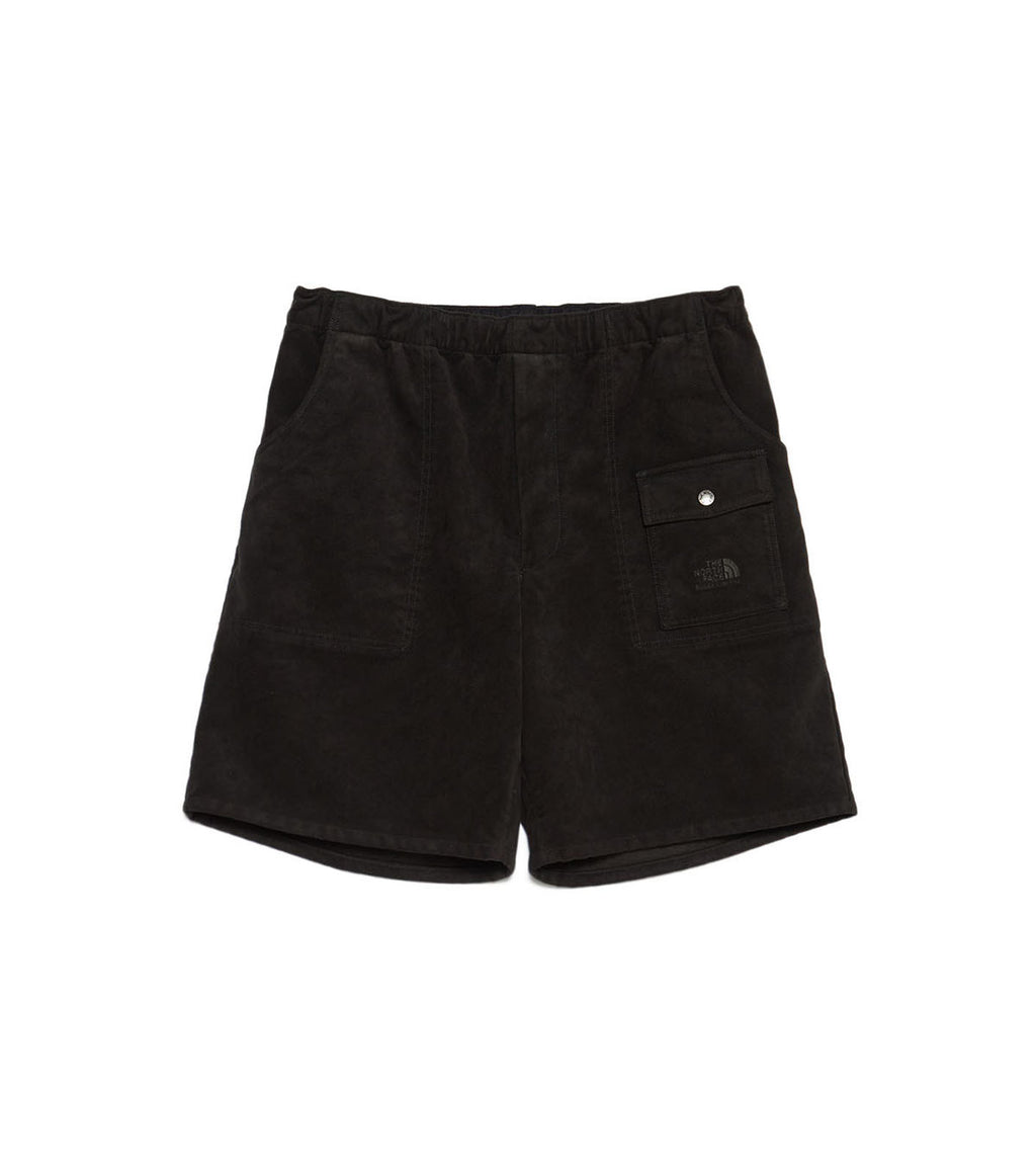 Synthetic Leather Field Shorts - K(Black)