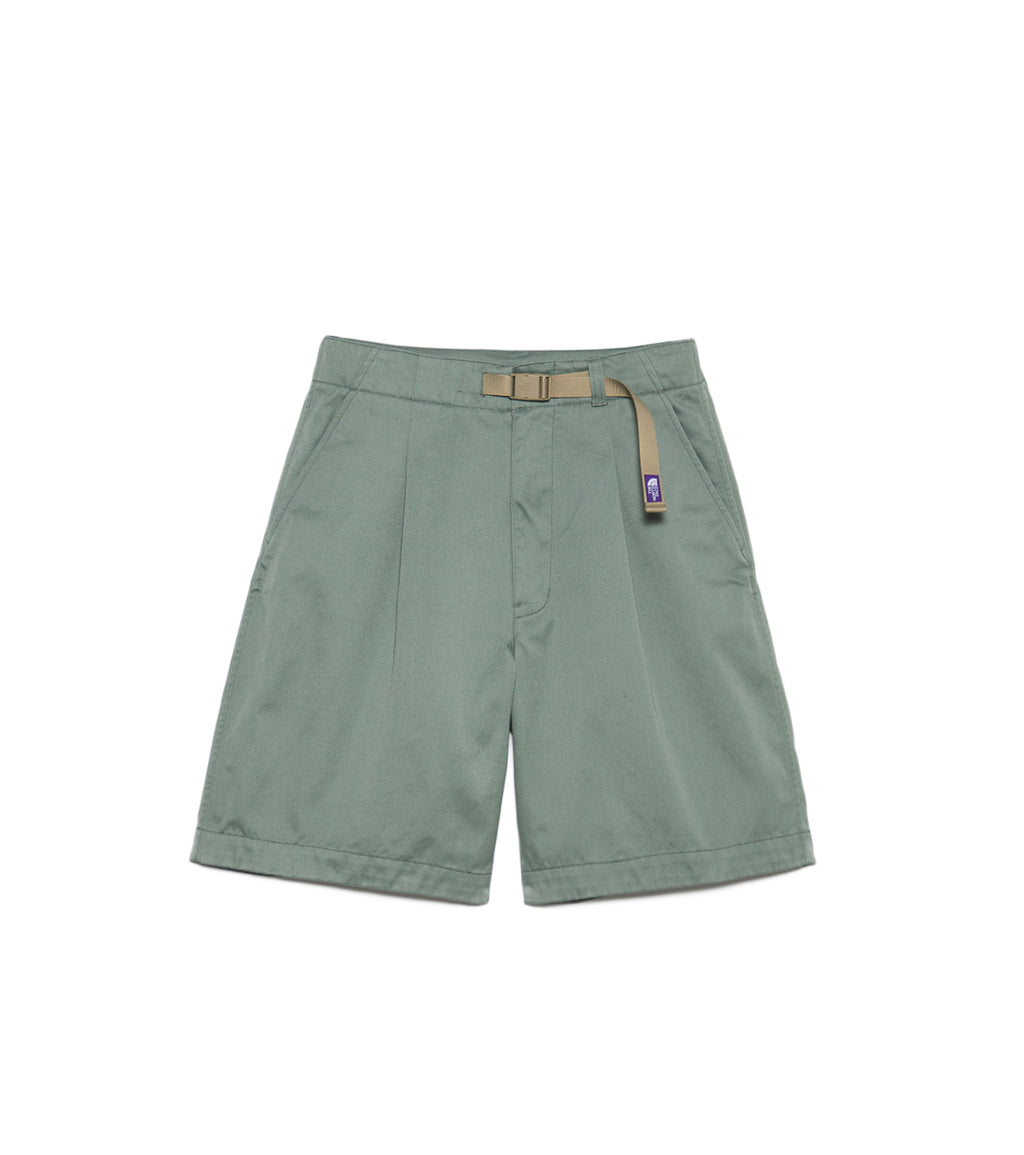 Chino Tuck Field Shorts - LS(Light Sage)