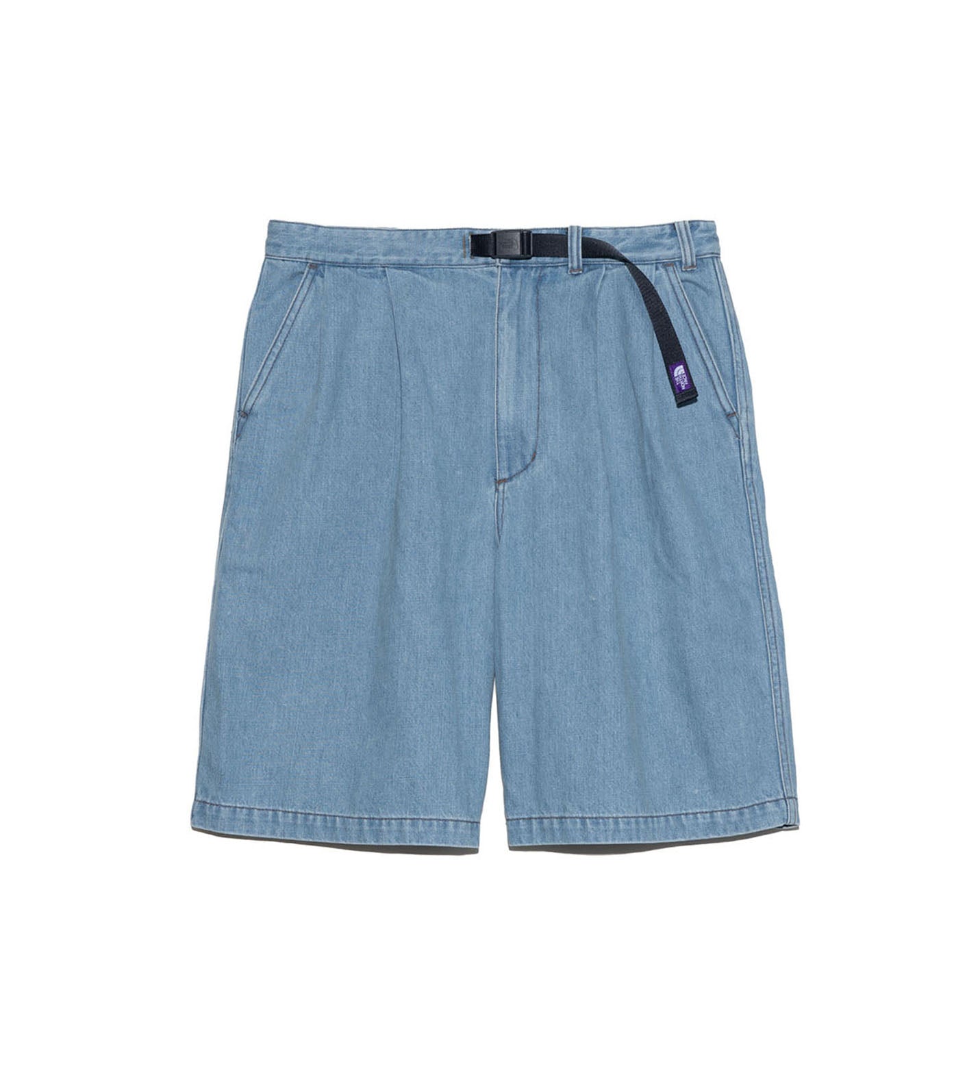 Denim Tuck Field Shorts - IB(Indigo Bleach)