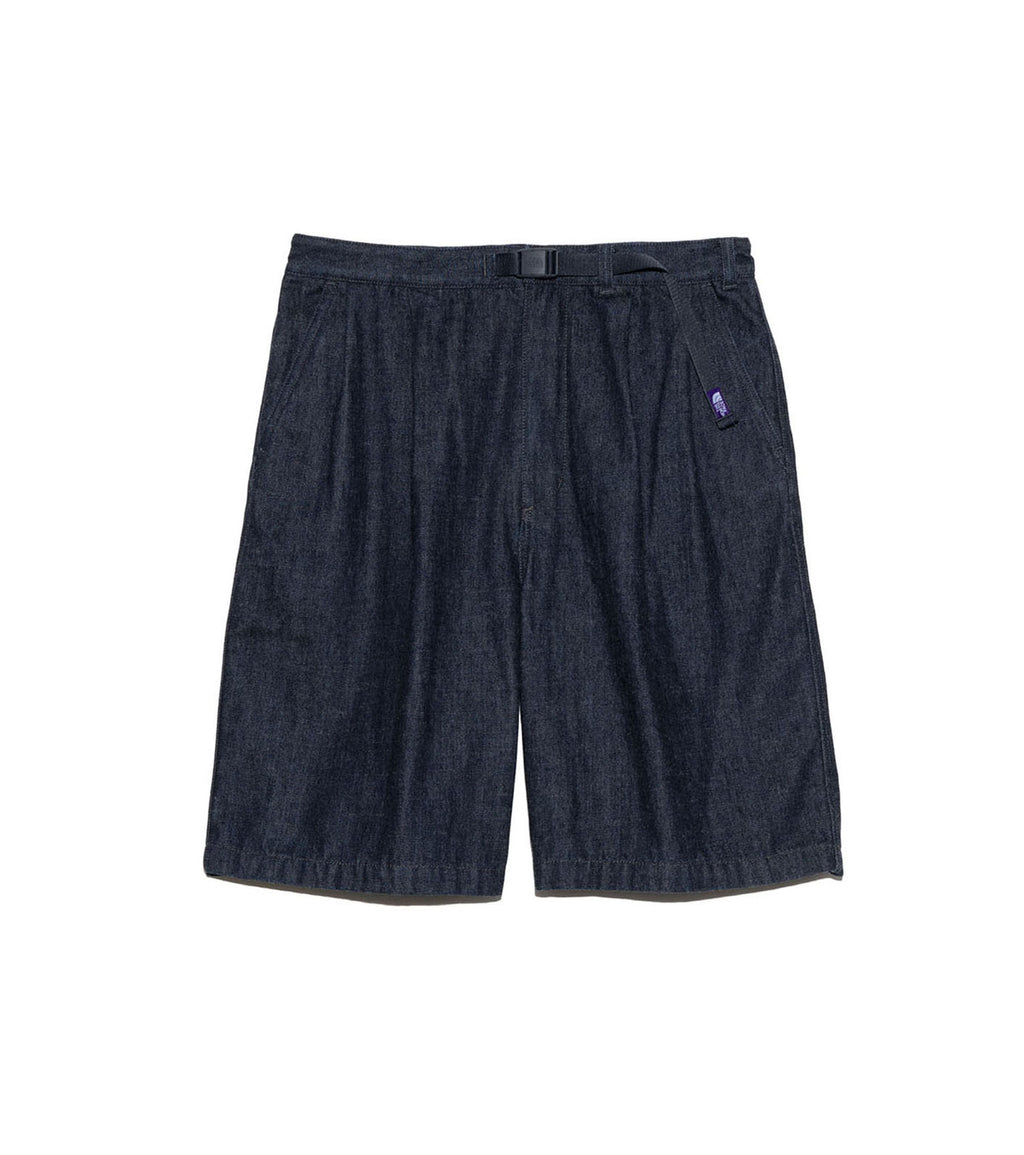 Denim Tuck Field Shorts - ID(Indigo)