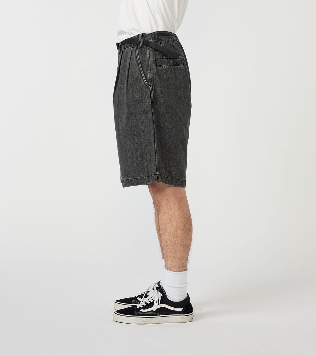 Denim Tuck Field Shorts