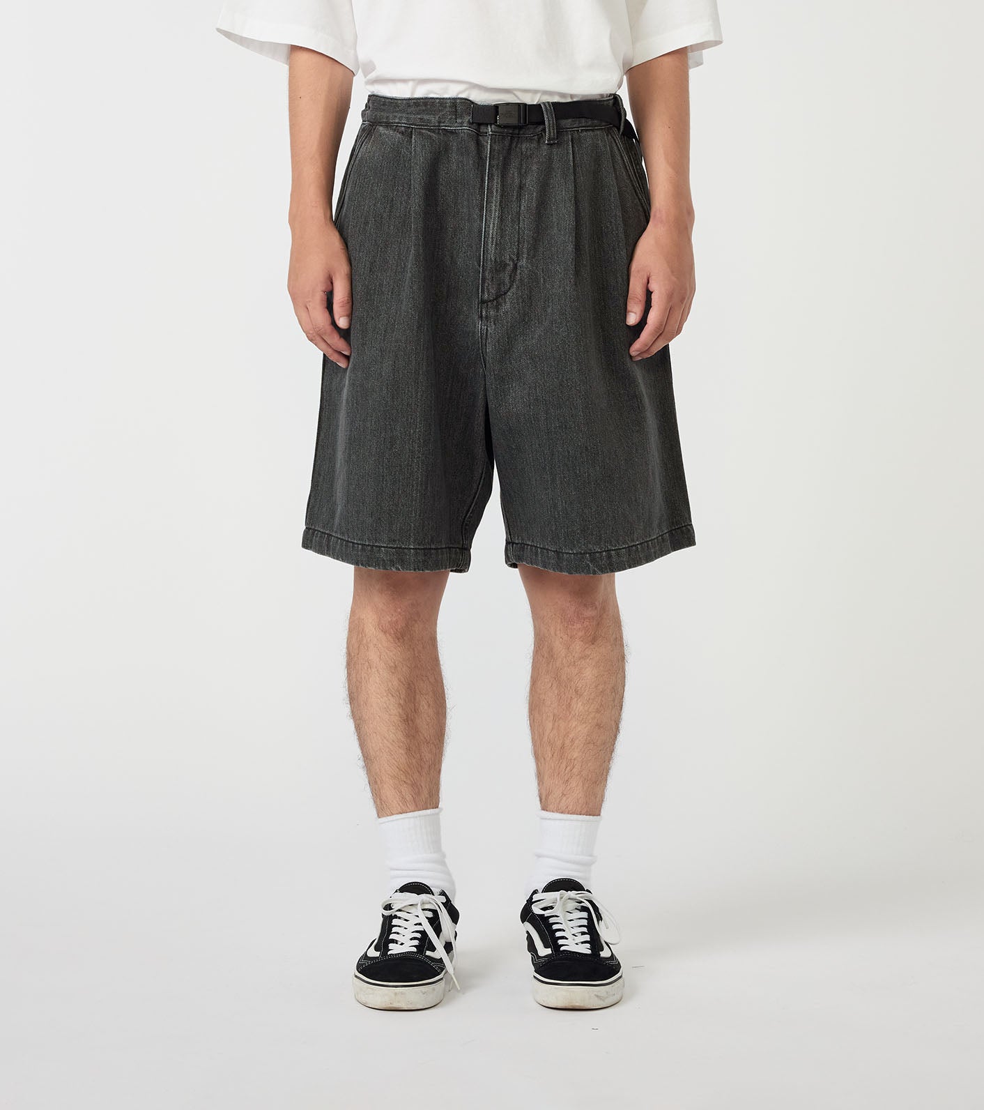Denim Tuck Field Shorts