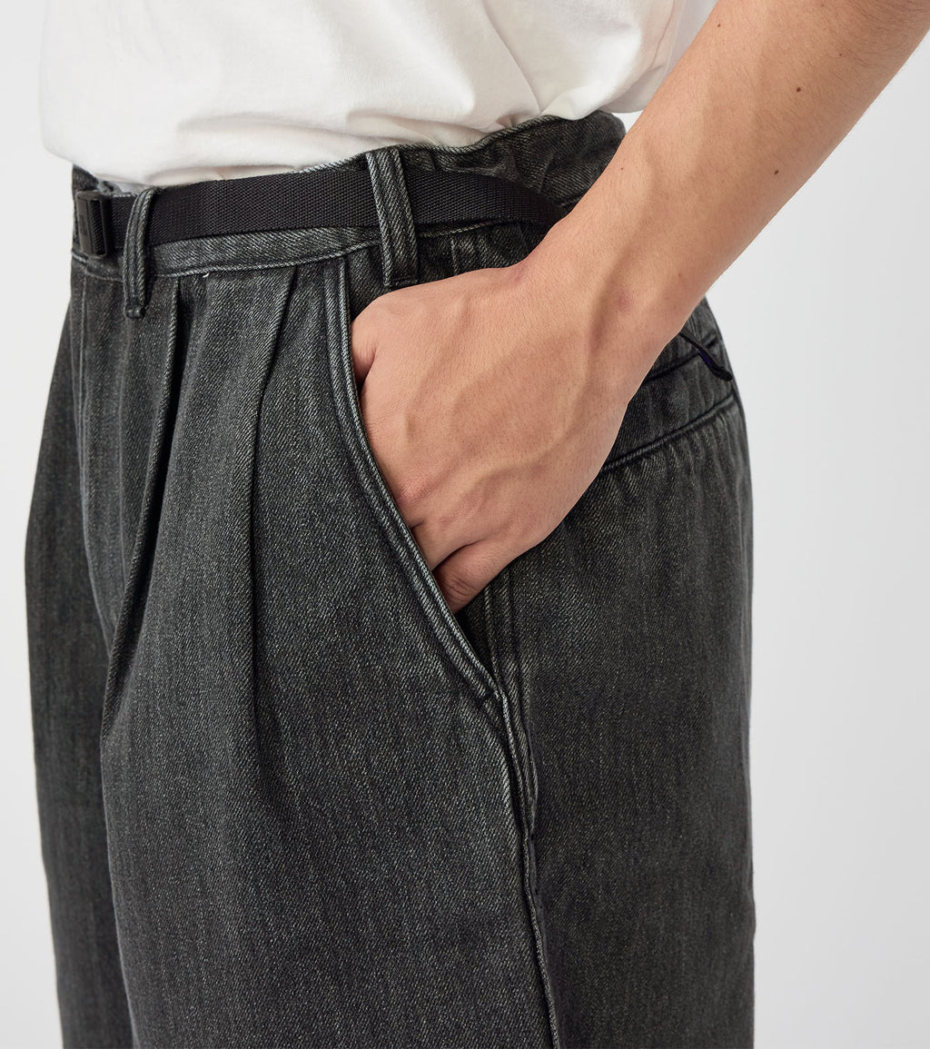 Denim Tuck Field Shorts