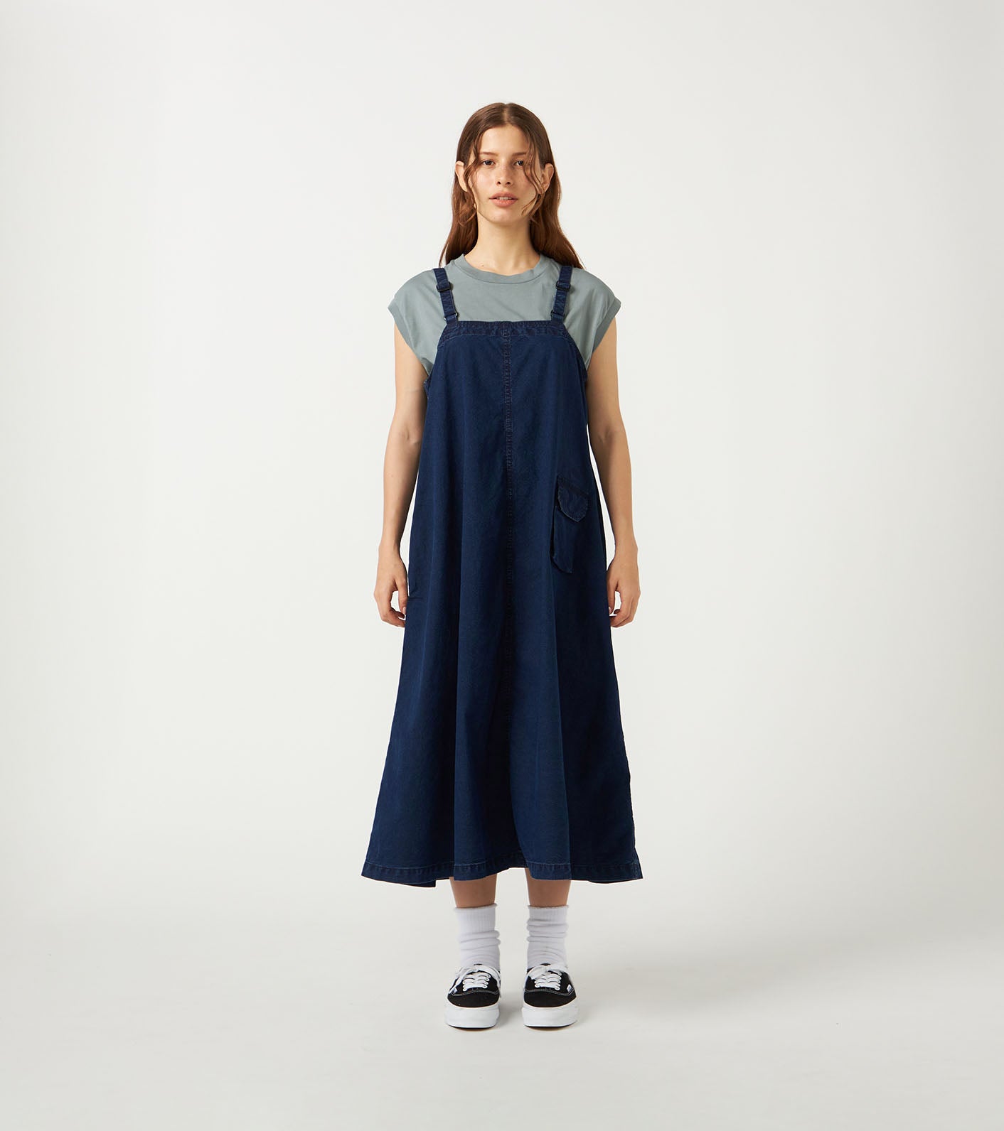 Cotton Nylon Weather Field Jumper Dress