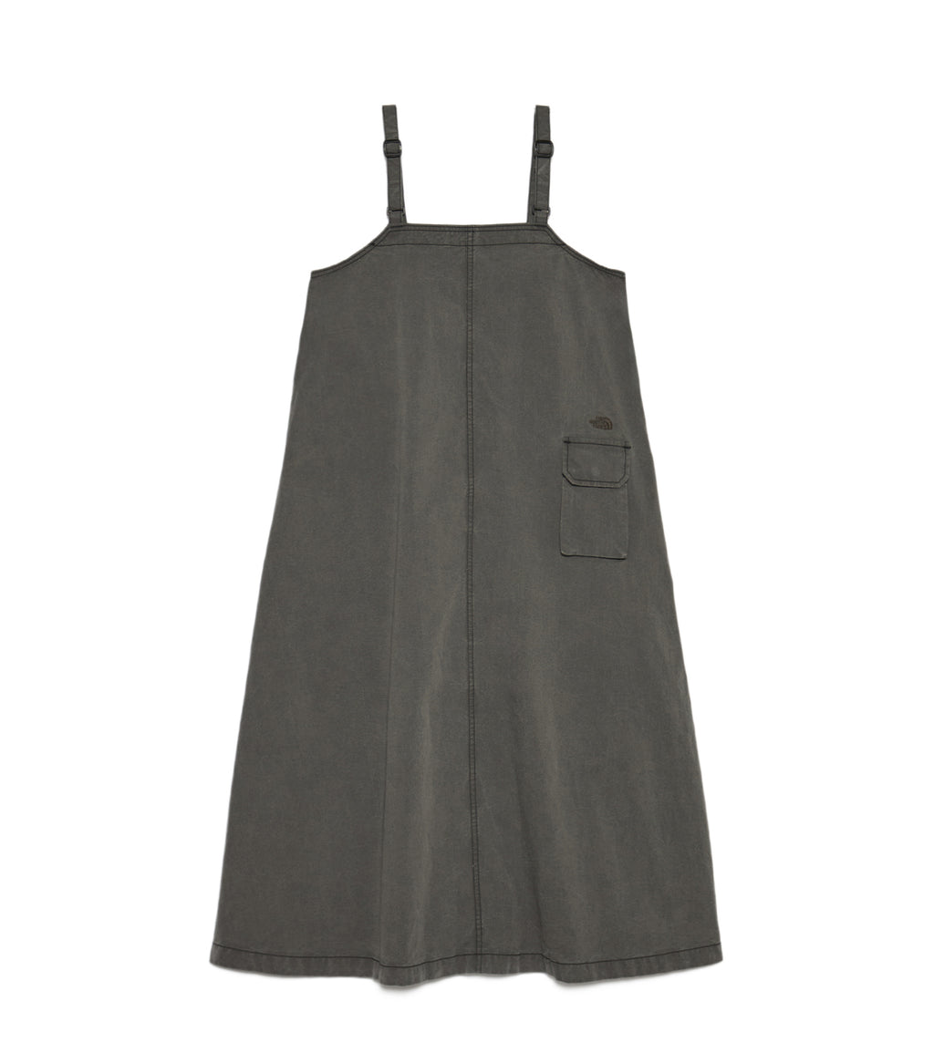 Cotton Nylon Weather Field Jumper Dress - H(Gray)